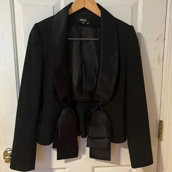 NISSA Black jacket with front closure women’s‎ 36 - Picture 1 of 9